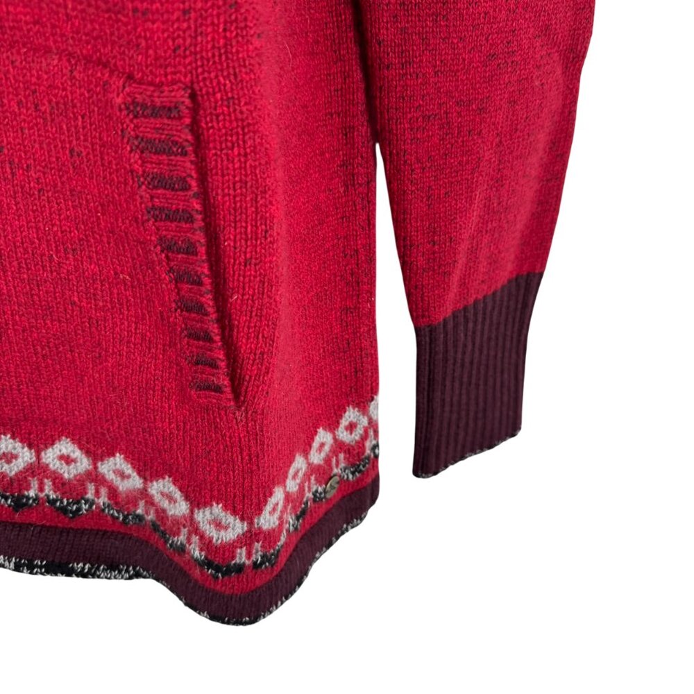 Eddie Bauer Fair Isle Sweater Womens Large Cowl Neck‎ Wool Blend NWOWT FS-1516 - Picture 4 of 10